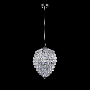 Светильник подвесной Crystal Lux CHARME SP4 CHROME/TRANSPARENT
