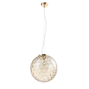 Светильник подвесной Crystal Lux MAYO SP1 D300 GOLD/AMBER