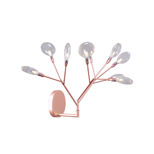 Бра Crystal Lux EVITA AP9 COPPER/TRANSPARENT