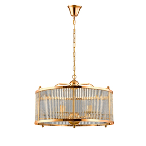 Люстра Crystal Lux TADEO SP6 D600 GOLD/TRANSPARENTE
