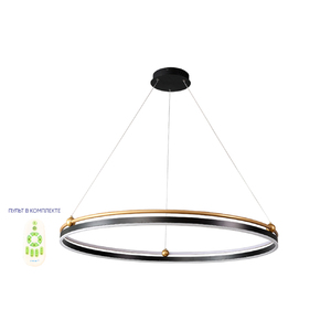 Люстра Crystal Lux FERNANDO SP88W LED D1000 BLACK/GOLD