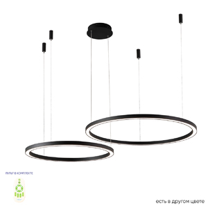 Люстра Crystal Lux FORTUNA SP123W LED D600+800 BLACK