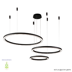 Люстра Crystal Lux FORTUNA SP158W LED D400+600+800 BLACK