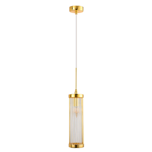 Светильник Crystal Lux TADEO SP1 D100 GOLD/TRANSPARENTE