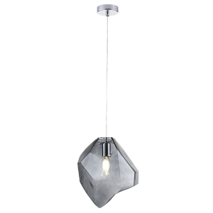 Светильник подвесной Crystal Lux NUESTRO SP1 CHROME/SMOKE